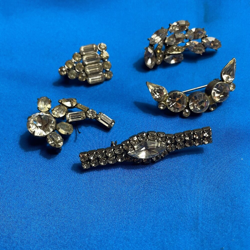 Vintage Rhinestone Brooch Collection